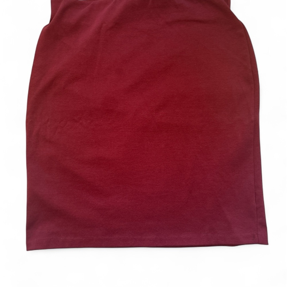 Red Mini Pencil Skirt for Casual Wear